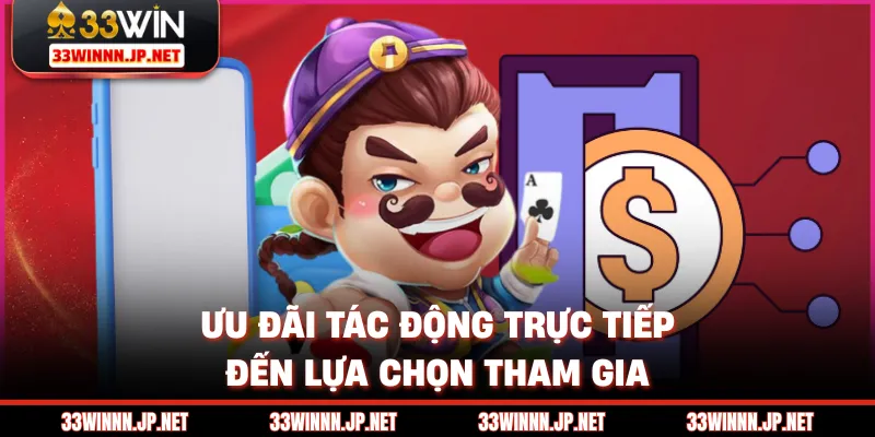 Ưu đãi tác động trực tiếp đến lựa chọn tham gia